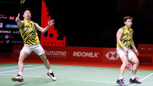 Kevin/Marcus ke Final BWF World Tour Finals 2021 Kevin Sanjaya/Marcus Gideon lolos ke final BWF World Tour Finals usai kalahkan Lee Yang/Wang Chi Lin 18-21, 23-21, 21-17, Sabtu (4/12).