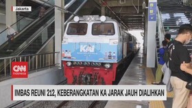 VIDEO: Imbas Reuni 212, Keberangkatan KA Jarak Jauh Dialihkan