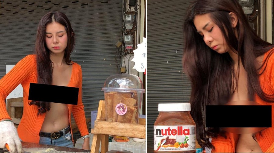Tak Pakai Bra, Penjual Pancake di Thailand Jadi Viral