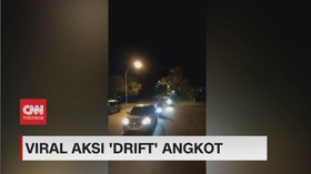 VIDEO: Viral Aksi 'Drift' Angkot