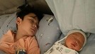Rafathar Malik Ahmad sangat senang atas kelahiran adiknya&comma; baby Rayyanza&period; Yuk kita intip potret manis mereka berdua&excl;