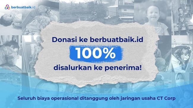 Donasi lewat Berbuatbaik.id, Berbagi Kebaikan Jadi Lebih Mudah Berbuatbaik.id merupakan platform galang dana berbasis digital yang dikembangkan oleh detiknetwork di bawah naungan TRANSMEDIA.