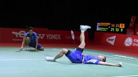 FOTO: Jatuh Bangun Greysia/Apriyani di Semifinal BWF World Tour Finals