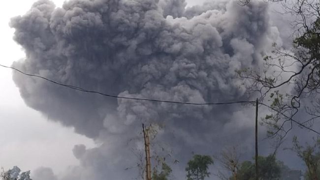 Ahli vulkanologi dari ITB menyebut abu vulkanik dari erupsi Gunung Semeru tergolong sangat pekat dan berkaitan dengan letusan pada 2020 lalu.