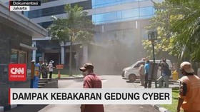 VIDEO: Dampak Kebakaran Gedung Cyber