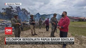 VIDEO: Kelompok Bersenjata Papua Bakar Sekolah