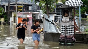 FOTO: Kuta Bali Direndam Banjir
