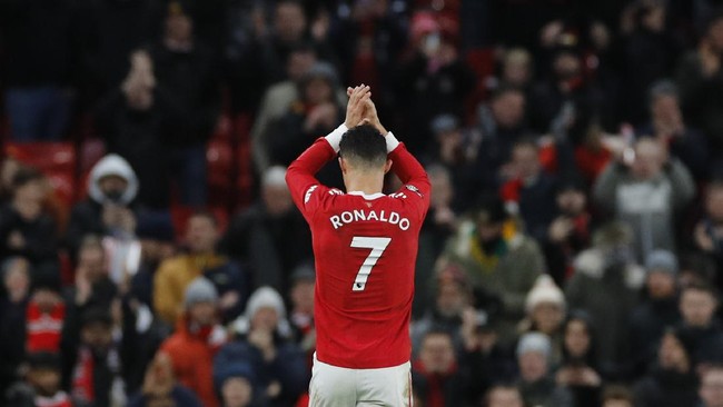 Pelatih Manchester United Ralf Rangnick memuji kerja keras Cristiano Ronaldo usai mengalahkan Crystal Palace 1-0 di Liga Inggris.