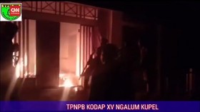 VIDEO: Aksi Kelompok Bersenjata Bakar Sekolah di Kota Oksibil