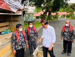 Truk Jeruk Warga Karo yang Minta Perbaikan Jalan Diterima Jokowi di Istana