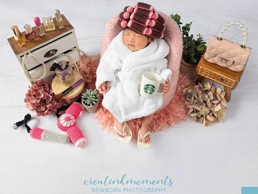 img-title 6 Pemotretan Baby Nakeya Anak ke-4 Nola B3, Jadi Unicorn hingga Nyalon!