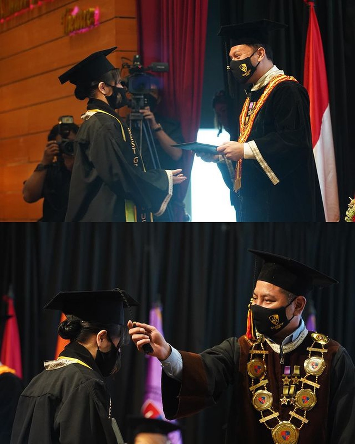 Prilly Latuconsina telah resmi menyandang gelar Sarjana Ilmu Komunikasi di LSPR sebagai lulusan terbaik&period; Yuk intip momen wisudanya&excl;