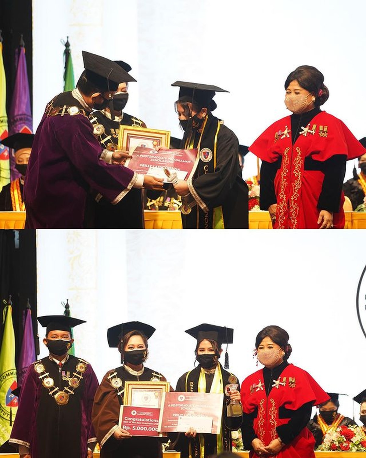 Prilly Latuconsina telah resmi menyandang gelar Sarjana Ilmu Komunikasi di LSPR sebagai lulusan terbaik&period; Yuk intip momen wisudanya&excl;