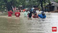 Makassar Dikepung Banjir, Ketinggian Hampir Merata Capai 1 Meter ...