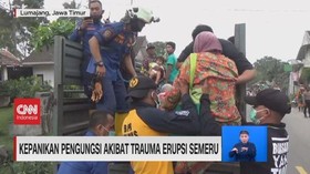 VIDEO: Kepanikan Pengungsi Akibat Trauma Erupsi Semeru