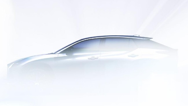 Lexus merilis berbagai foto RZ, mobil listrik baru yang diyakini menggunakan basis e-TNGA seperti Toyota bZ4X dan Subaru Solterra.