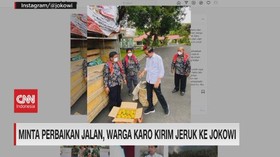 VIDEO: Minta Perbaikan Jalan, Warga Karo Kirim Jeruk ke Jokowi