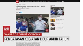 VIDEO: PPKM Level 3 Saat Libur Akhir Tahun Dibatalkan