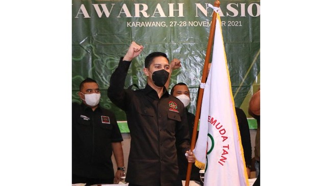 Wakil Ketua Komisi IV DPR RI, Budisatrio Djiwandono terpilih secara aklamasi jadi Ketua Umum Dewan Pengurus Pusat (DPP) Pemuda Tani Indonesia periode 2021-2026.