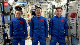 VIDEO: Astronaut China Buka Kelas Virtual ke Anak Sekolah dari ISS