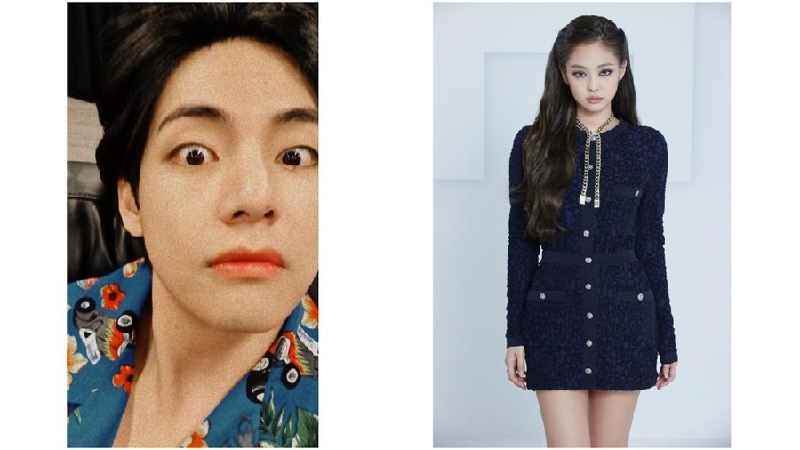 V BTS dan Jennie BLACKPINK