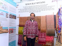 Pesona Tenun Ikat Sintang yang Bikin Jokowi Jatuh Hati
