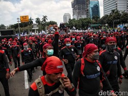 Sempat Memanas, Perwakilan Buruh Diterima Masuk ke Gedung MK