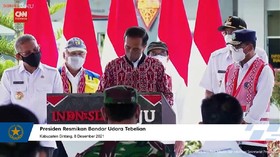 VIDEO: Jokowi Resmikan Bandara Tabelian Sintang Kalimantan Barat