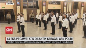 VIDEO: 44 Eks Pegawai KPK Dilantik sebagai ASN Polri