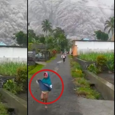 Kisah Anak dalam Video Viral Erupsi Semeru Selamat usai Lari ke Masjid