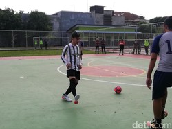 Jadi Striker Garuda Putih, Gibran Bobol Jala Garuda Merah