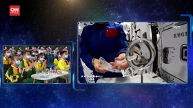 VIDEO: Astronaut China Buka Kelas Virtual Sains untuk Siswa di Bumi