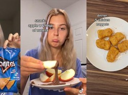 Ikuti Saran Takaran Saji dalam Kemasan Makanan, Porsi Makan Wanita Ini Jadi Sedikit!