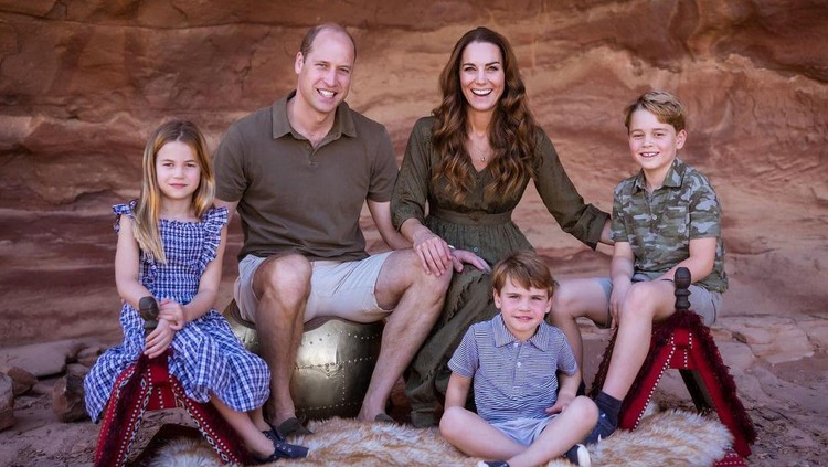 Potret Terbaru Keluarga Pangeran William dan Kate Middleton