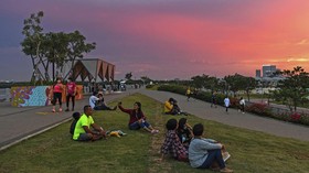 FOTO: Pantai Maju Jakarta, Tujuan Bersantai Anyar di Ibu Kota