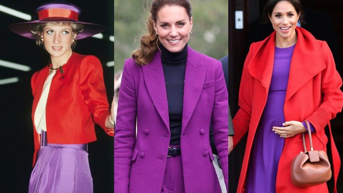 Tampil Modis dengan Color Block ala Diana Spencer, Kate Middleton dan Meghan Markle