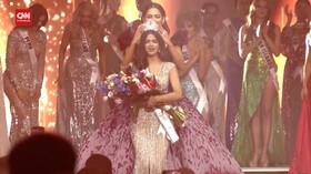 VIDEO: Detik-detik Harnaaz Sandhu Jadi Miss Universe 2021