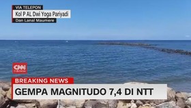 VIDEO: Kondisi Air Laut Usai Gempa 7,4 Guncang NTT