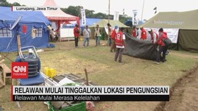 VIDEO: Relawan Mulai Tinggalkan Lokasi Pengungsian