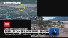 VIDEO: Sebelum dan Sesudah Erupsi Semeru