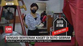 VIDEO: Sensasi Berteriak Kaget di Soto Gebrak
