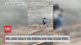 VIDEO: BPBD Larang Warga ke Area Semburan Awan Panas Semeru