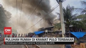 VIDEO: Puluhan Rumah di Kramat Pulo Terbakar