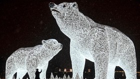 FOTO: Gemerlap Natal dan Tahun Baru di Rusia