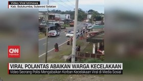 VIDEO: Viral Polantas Abaikan Warga Kecelakaan
