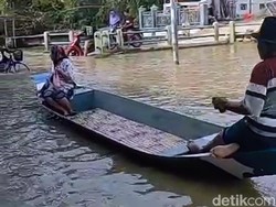 Penampakan Desa di Lamongan yang Sudah Seminggu Dilanda Banjir