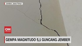 VIDEO: Gempa Magnitudo 5,1 Guncang Jember