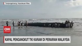VIDEO: Kapal Pengangkut TKI Karam di Perairan Malaysia