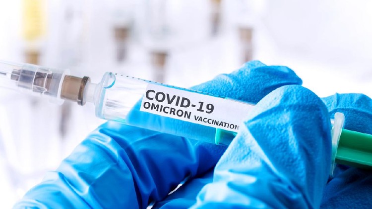 Ilustrasi Varian Omicron covid-19 omicron variant vaccination concept