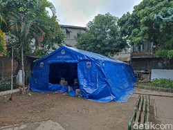 Terdampak Kebakaran di Pasar Gaplok Jakpus, 450 Warga Mengungsi